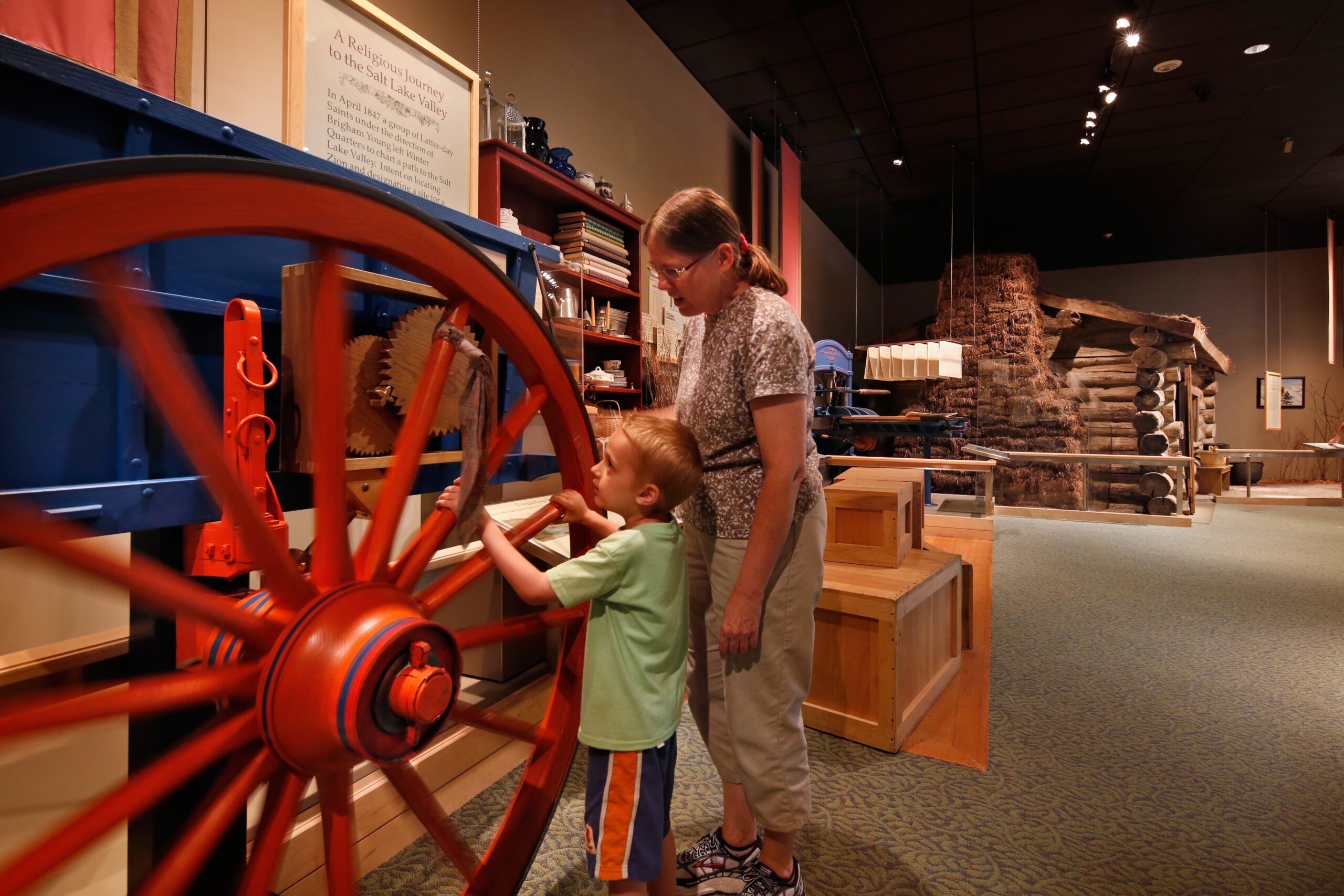 National Mormon Trails - LDS - Mormon Trail Center - Wagon, CWD_1F1F5E30-4E48-24E1-E053-CA02630ADE7A (1) Kanesville Memorial